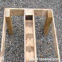 Step 4 how to make an outdoor planter table