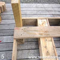 Step 5 how to make an outdoor planter table