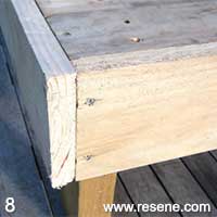 Step 8 how to make an outdoor planter table