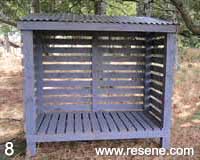 Step 8 how to build a wood shed
