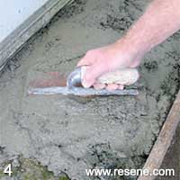 Step 4 how to make a concrete step