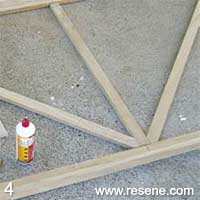Step 4 how to make a art deco style sunflower frame
