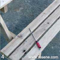 Step 4 how to transform a kitset table ideal for backyard