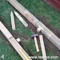 Step 4 how to build a wooden walkway