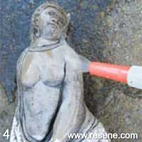 Step 4 how clean and paint a concrete garden statue