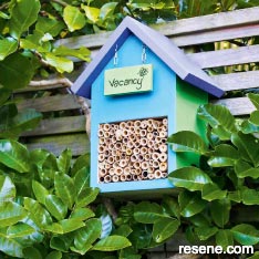 Build an insect house for your garden