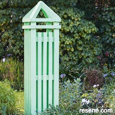 How to build a wooden obelisk for your garden