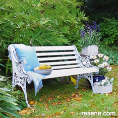 How to restore a cast iron garden seat