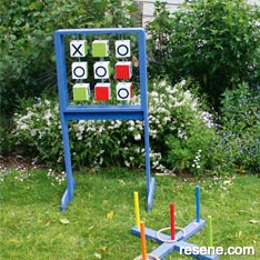 How to make outdoor quoits & noughts and crosses