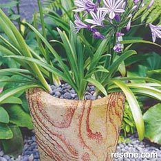 Hypertufa garden pots