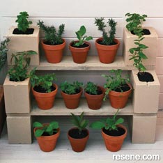 Herb planter shelves