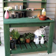 How to build a potting bench