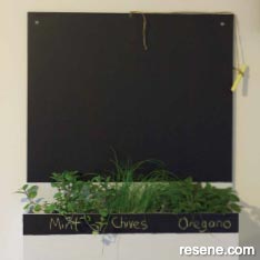 Chalkboard planter 