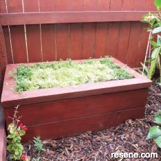 Build a garden seat