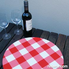 Lazy susan for outdoor dining