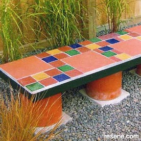 Mosaic seat 
