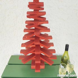 Make an wooden christmas tree