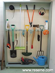 Build a compact tool rack