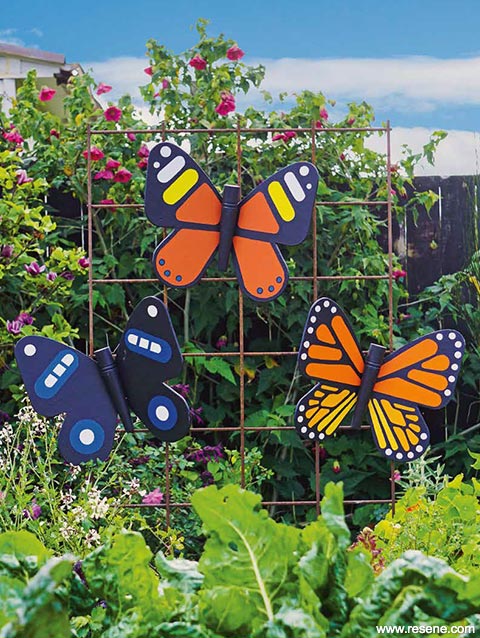 Create a wooden butterfly for your garden