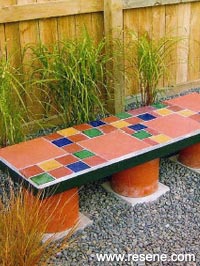 Make a stunning mosaic seat