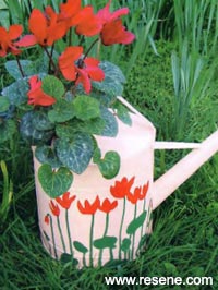 Tranform a watering can