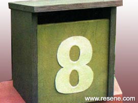 Wooden letterbox