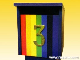Rainbow letterbox
