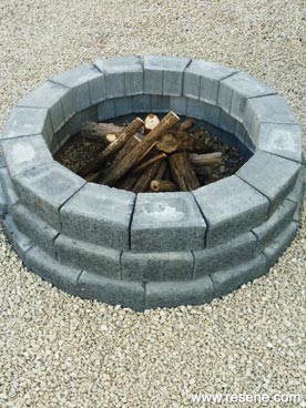 Make a fire pit and outside coffee table