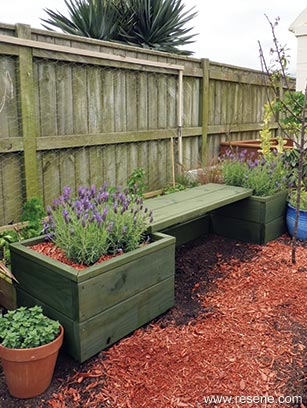 Build a planter bench seat