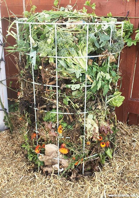 Build a compost cage for your garden