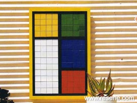 Square art tiles