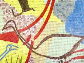 Mosaic art wall