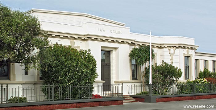 Masterton Courthouse repainting