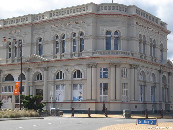 The former Bank of New South Wales building, Invercargill