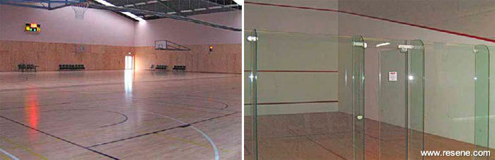 Basketball and Squash courts