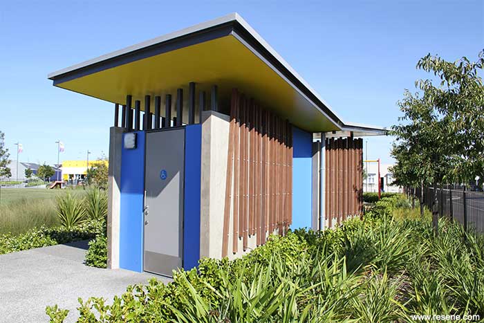 William Nelson Park public toilets use Resene Uracryl for graffiti protection