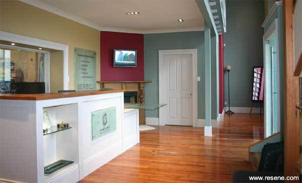 Interior of Escape Glass - the former Masonic lodge in Invercargill