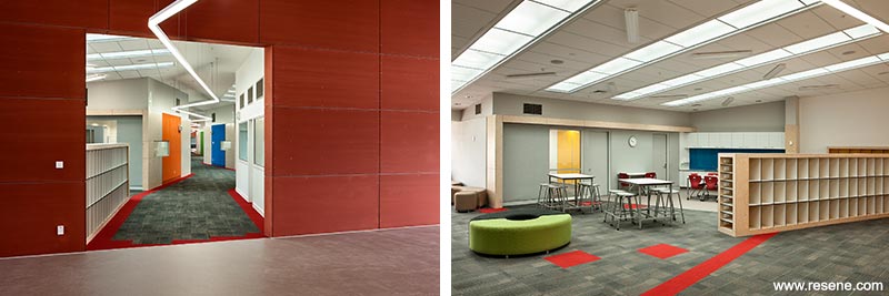 Hobsonville Point Secondary School - hallway and meeting areas
