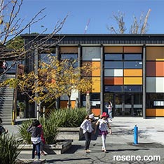 Freemans bay school - masterclass in colour.