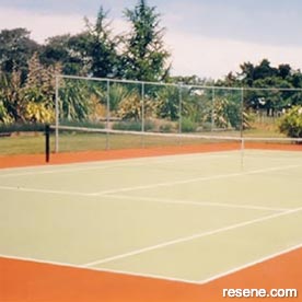 Tennis court refurbishments