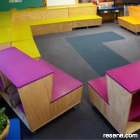 Kahukura Forum Seating - Prototype, Waimairi School - Christchurch