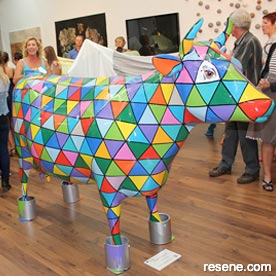 Resene paints on cows at Morrinsville