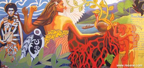 Mamahanua Mural is painted entirely with Resene paint