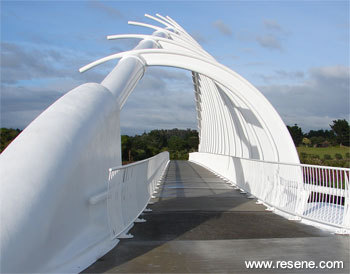 Resene Paints and the Waiwhakaiho Pedestrian Bridge