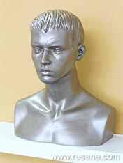 Transform a mannequin bust into a metallic masterpiece