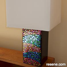 Ceate a groovy
bedside lamp