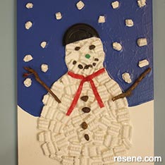 Snowman collage picture