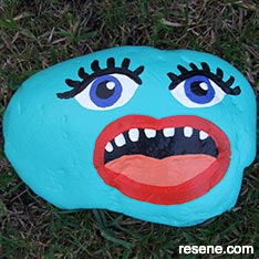 Painted rock craft project