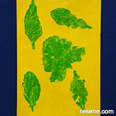 Press and print leaf art