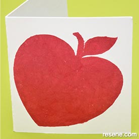 Make greeting cards with Resene stencils and testpots